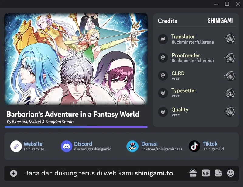 Komik Barbarian’s Adventure In A Fantasy World Chapter 60 gambar 1