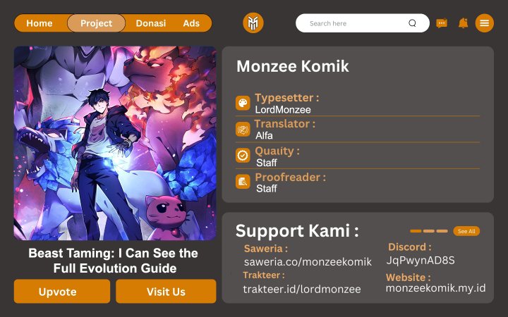 Komik Beast Taming: I Can See the Full Evolution Guide Chapter 1 gambar 1