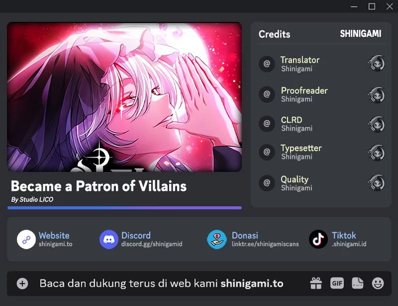 Komik Became The Patron Of Villains Chapter 1 gambar 1
