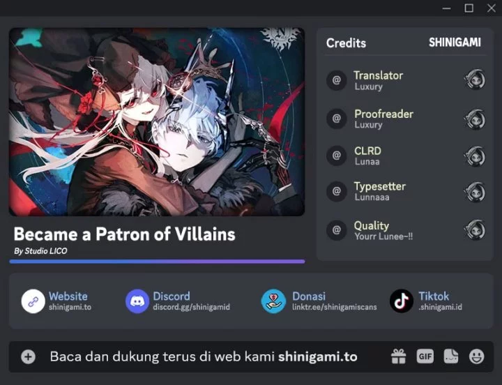 Komik Became The Patron Of Villains Chapter 2 gambar 1