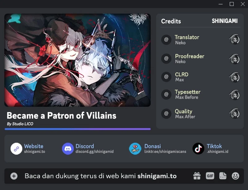 Komik Became The Patron Of Villains Chapter 43 gambar 1