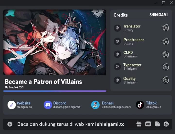 Komik Became The Patron Of Villains Chapter 6 gambar 1