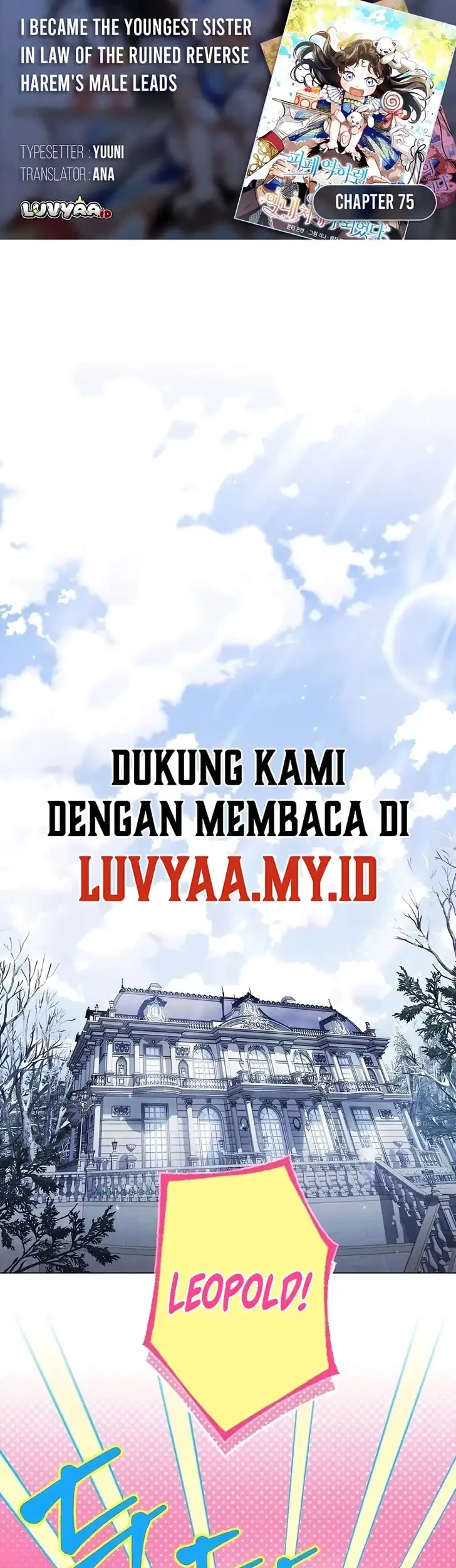 Komik Became the youngest Sister-in-Law of the Ruined Harem Male Leads Chapter 75 gambar 1