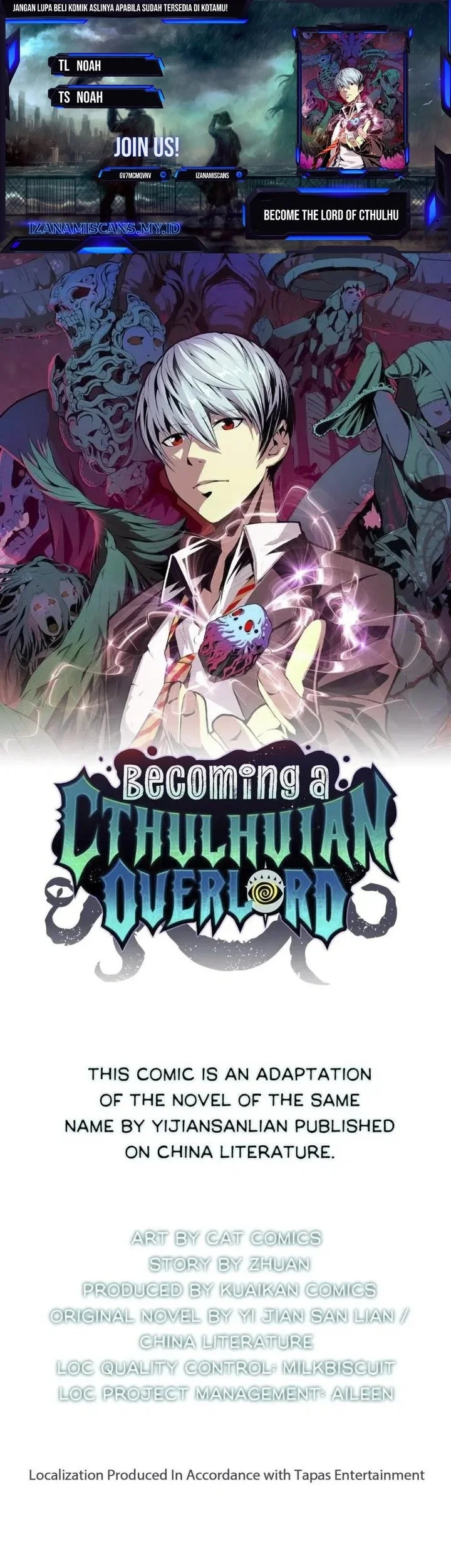 Komik Become The Lord Of Cthulhu Chapter 52 gambar 1