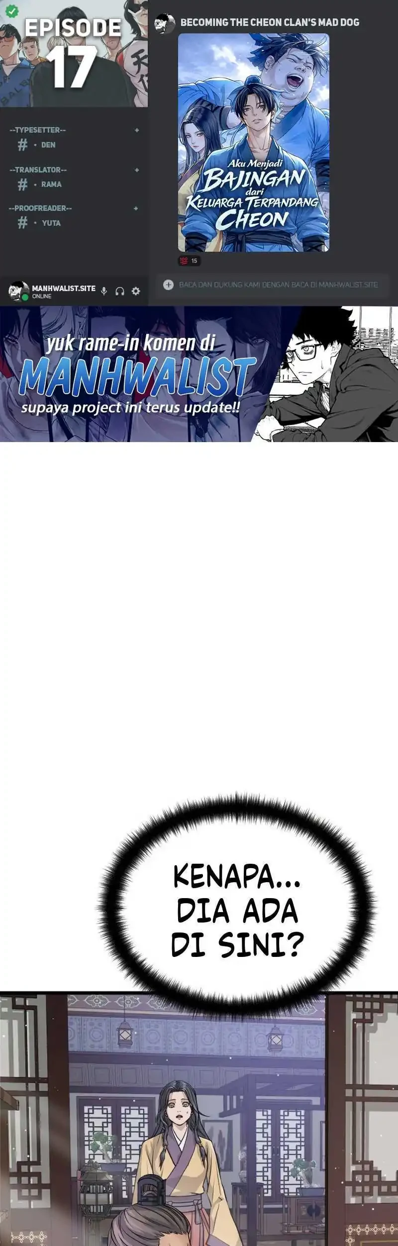 Komik Becoming the Cheon Clan’s Mad Dog (I Became the Scoundrel of the Cheon Family) Chapter 17 gambar 1