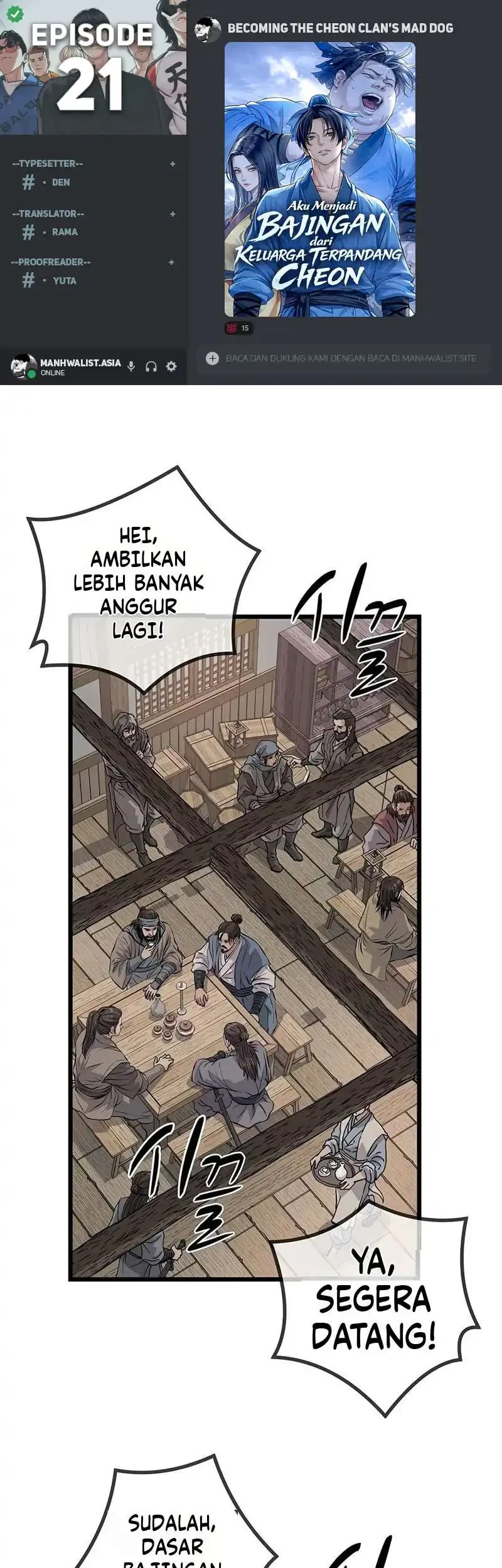 Komik Becoming the Cheon Clan’s Mad Dog (I Became the Scoundrel of the Cheon Family) Chapter 21 gambar 1