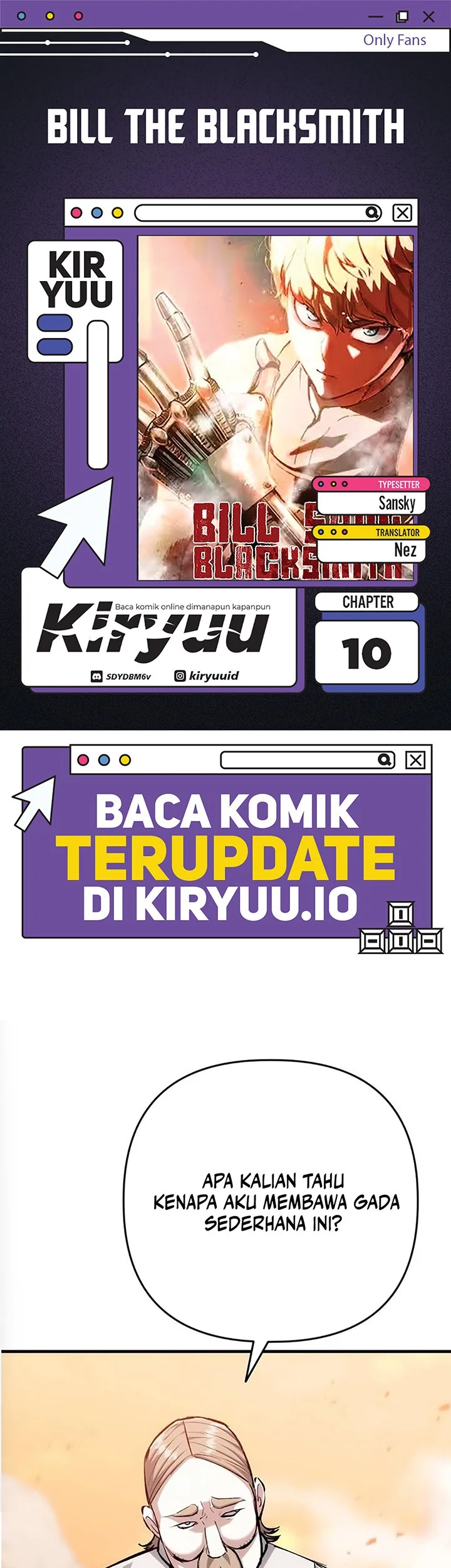 Komik Bill The Blacksmith Chapter 10 gambar 1