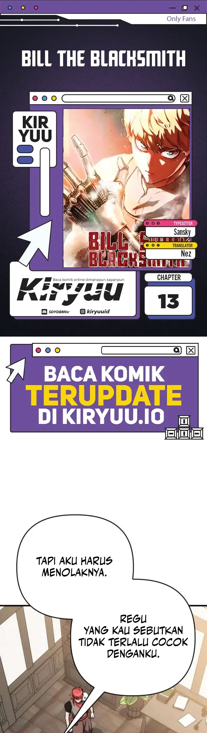 Komik Bill The Blacksmith Chapter 13 gambar 1
