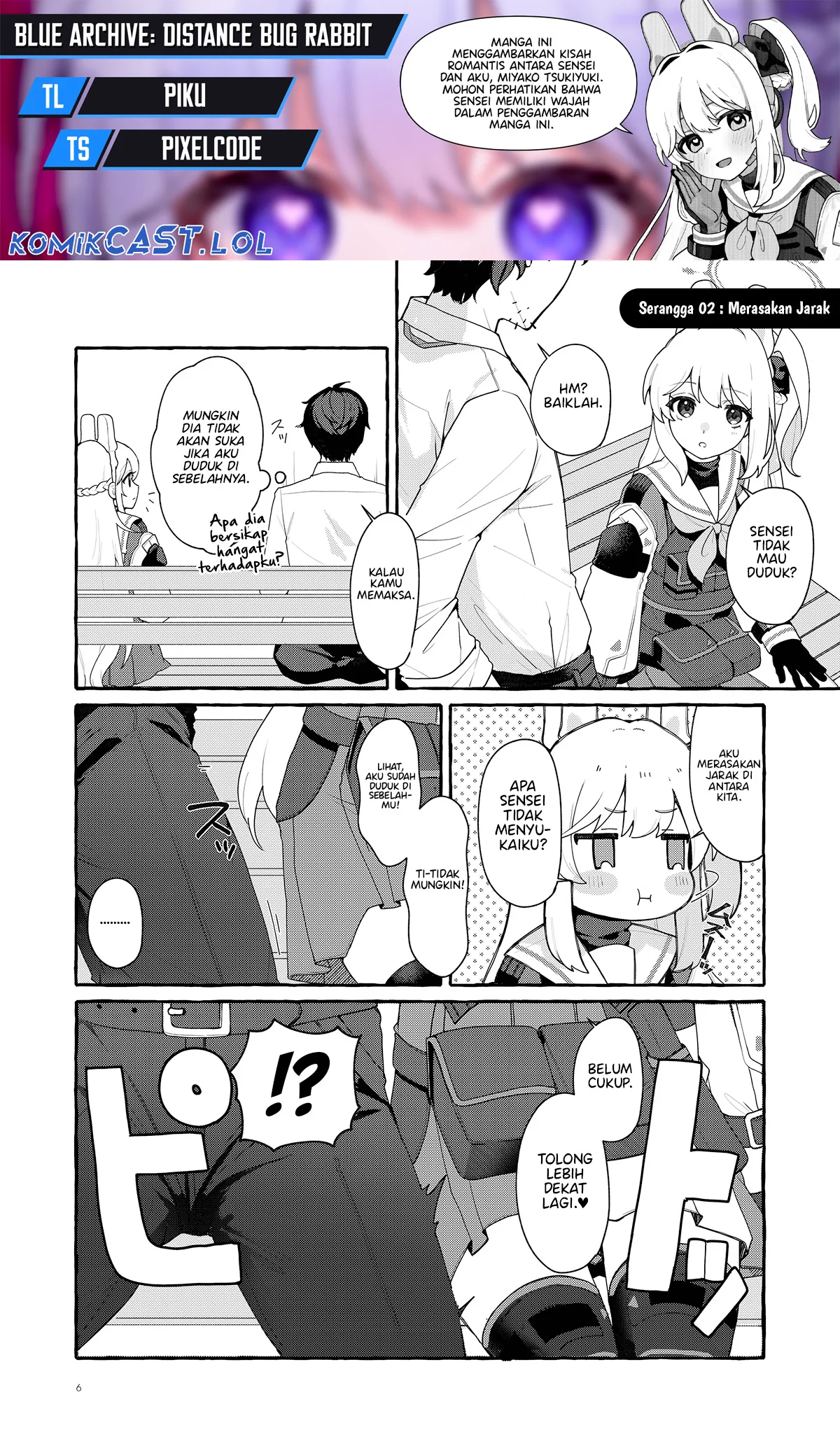 Komik Blue Archive: Distance Bug Rabbit Chapter 2 gambar 1