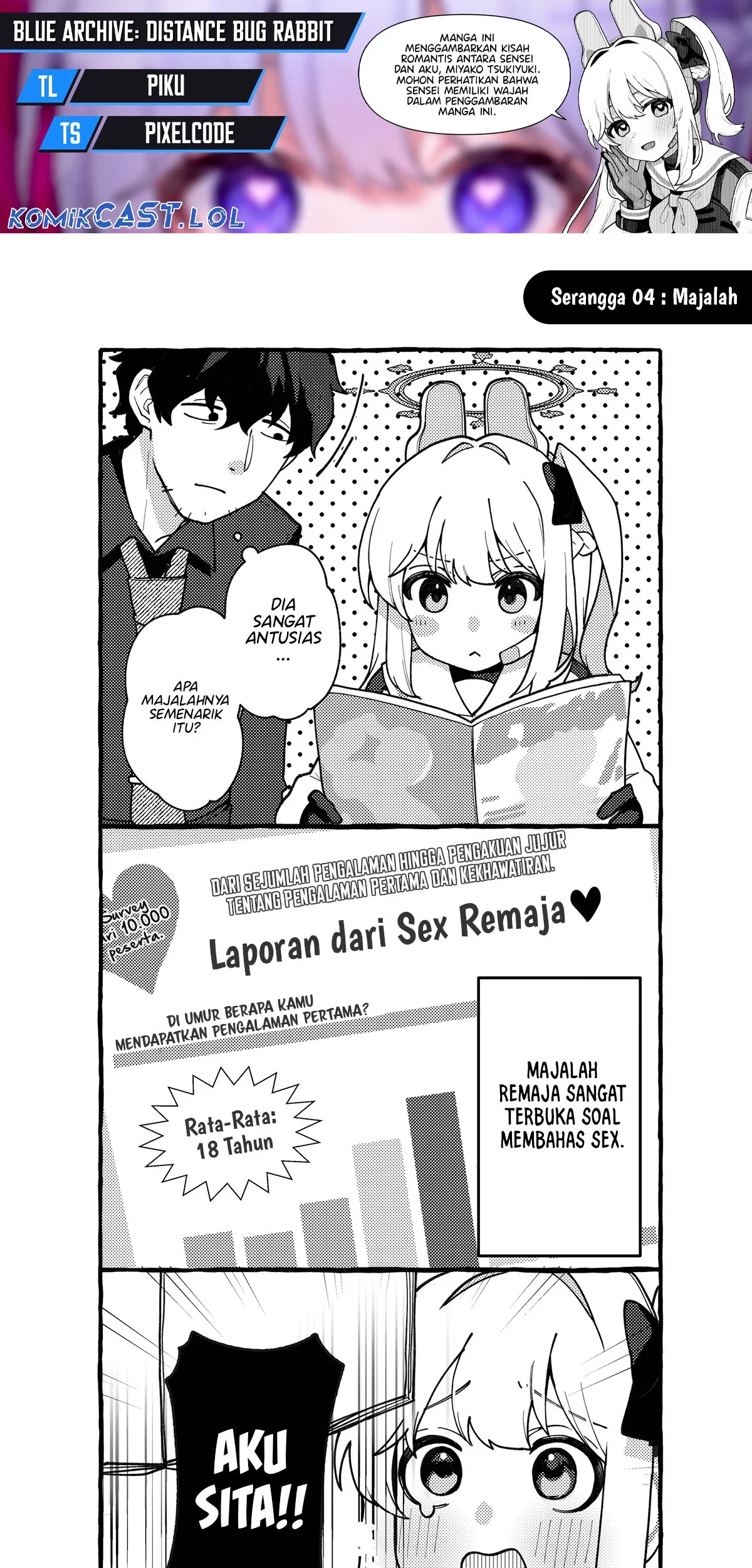 Komik Blue Archive: Distance Bug Rabbit Chapter 4 gambar 1