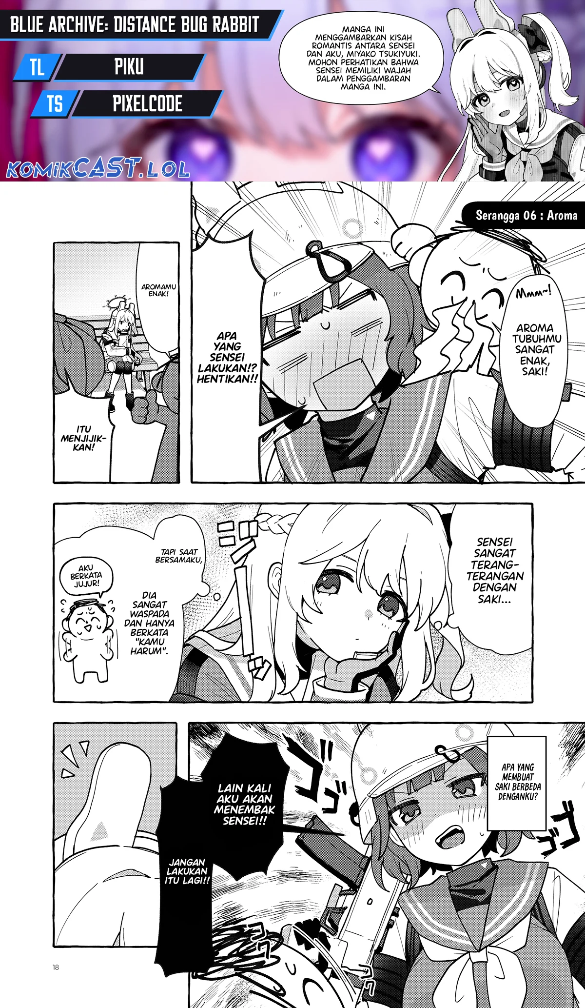 Komik Blue Archive: Distance Bug Rabbit Chapter 6 gambar 1