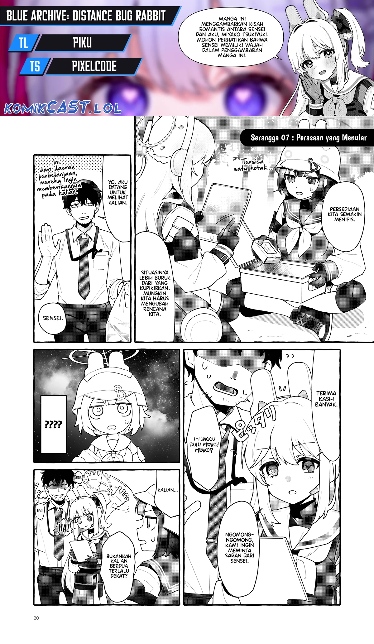 Komik Blue Archive: Distance Bug Rabbit Chapter 7 gambar 1