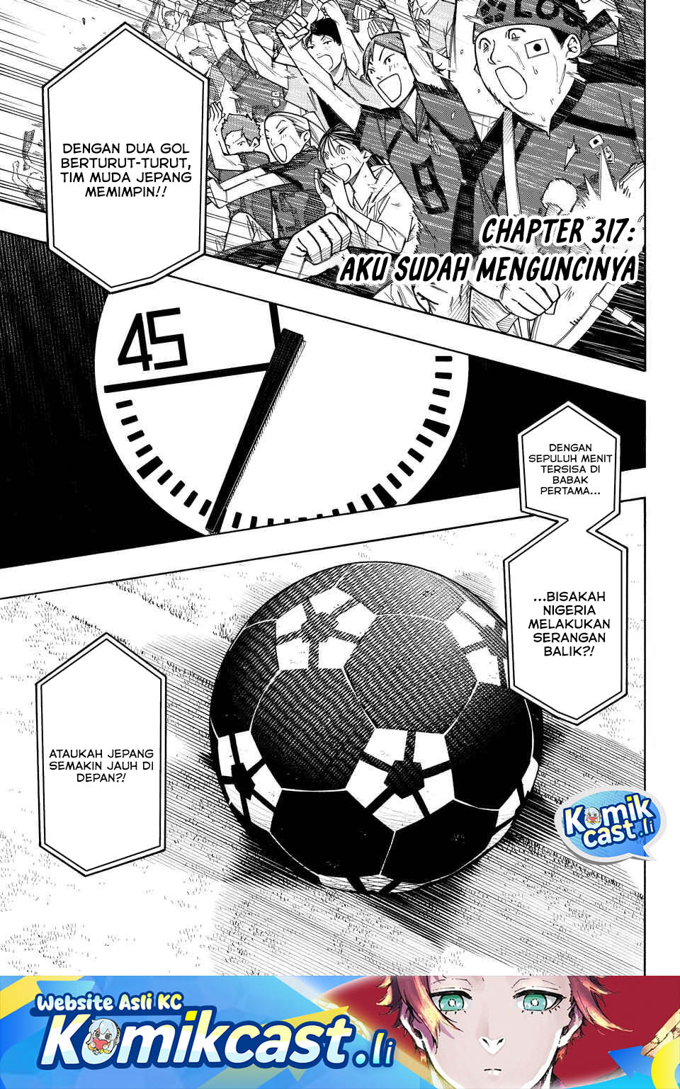 Komik Blue Lock Chapter 317 gambar 1