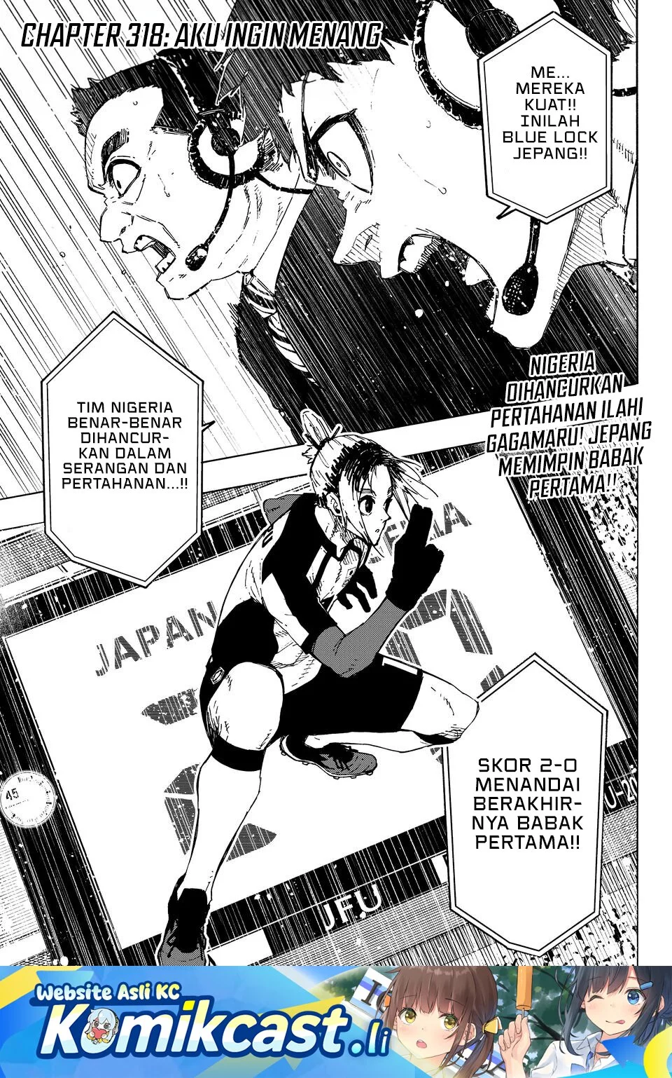 Komik Blue Lock Chapter 318 gambar 1
