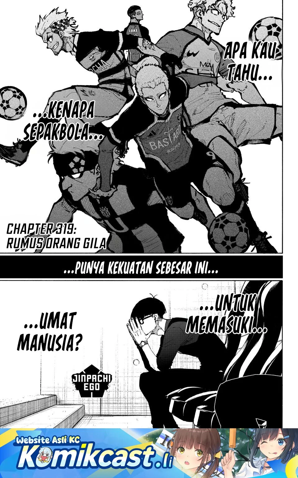 Komik Blue Lock Chapter 319 gambar 1