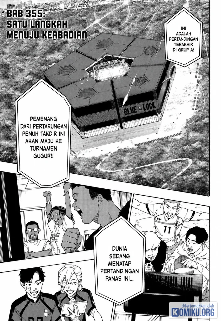Komik Blue Lock Chapter 355 gambar 1