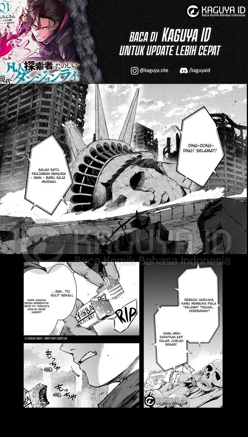 Manga Bonjin Tansakusha no Tanoshii Gendai Dungeon Life Chapter 1.1 gambar 2