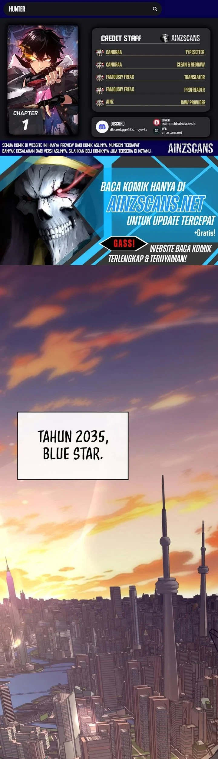 Komik Cataclysm Hunter: I Have an EXP System Chapter 1 gambar 1