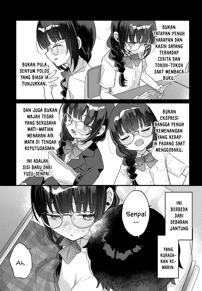 Komik Chiisakute Kawaii Bungeibu no Chiteki na Senpai o, Hiza no Ue ni Nosetara Mainichi Suwattekuru you ni natta Chapter 3.2 gambar 1