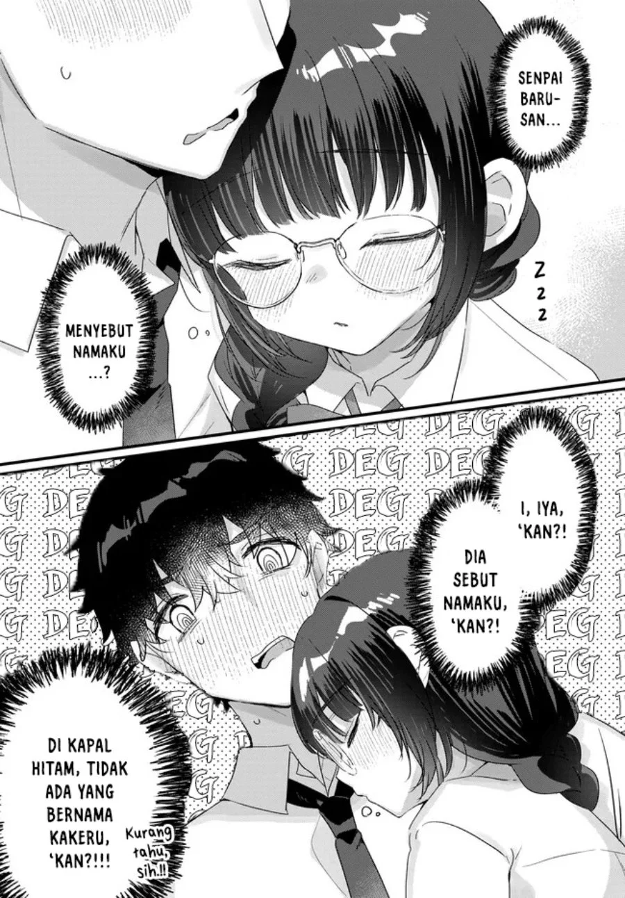 Komik Chiisakute Kawaii Bungeibu no Chiteki na Senpai o, Hiza no Ue ni Nosetara Mainichi Suwattekuru you ni natta Chapter 4.2 gambar 1
