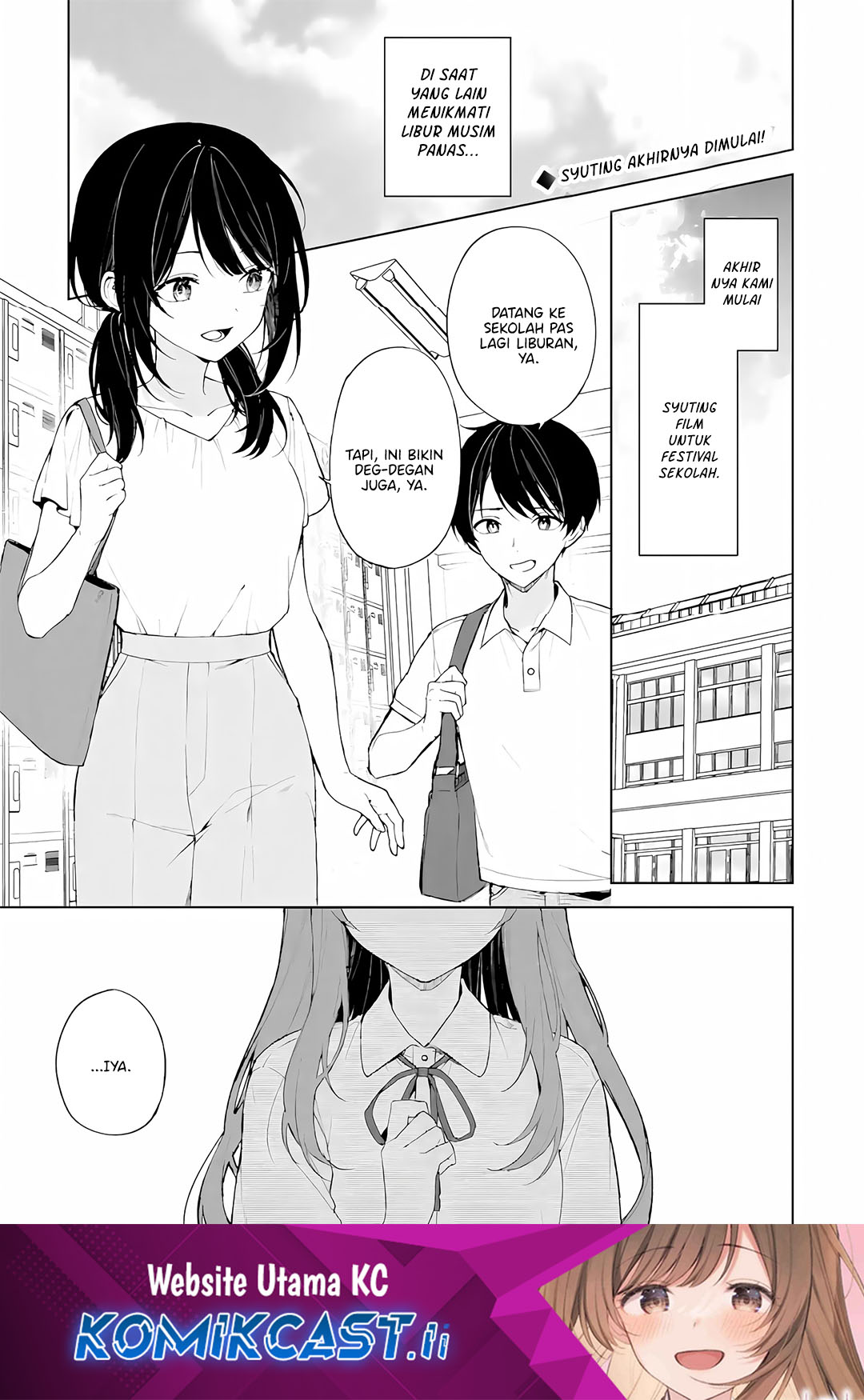 Komik Chikan Saresou ni Natteiru S-kyuu Bishoujo wo Tasuketara Tonari no Seki no Osanajimi datta Chapter 77 gambar 1