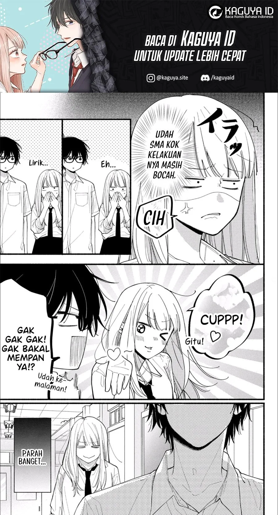 Komik Class no Inkya ni Kareshi no Sainou ga Ari Sugiru Chapter 6.2 gambar 1