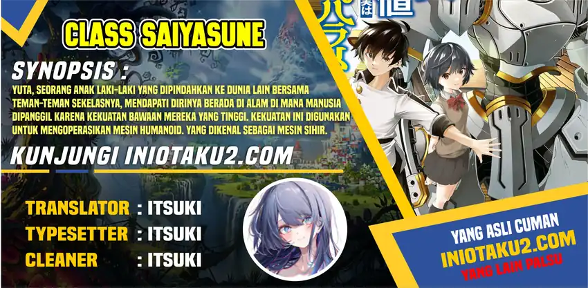 Komik Class Saiyasune de Urareta Ore wa, Jitsu wa Saikyou Parameter Chapter 15.1 gambar 1