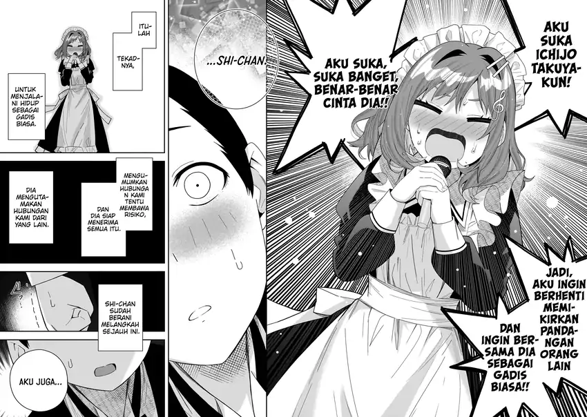 Manga Classmate no Moto Idol ga, Tonikaku Kyodou Fushin Nan desu Chapter 32 gambar 2