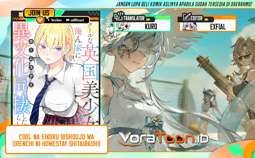 Komik Cool na Eikoku Bishoujo wa Orenchi ni Homestay Shitairashii Chapter 2 gambar 1