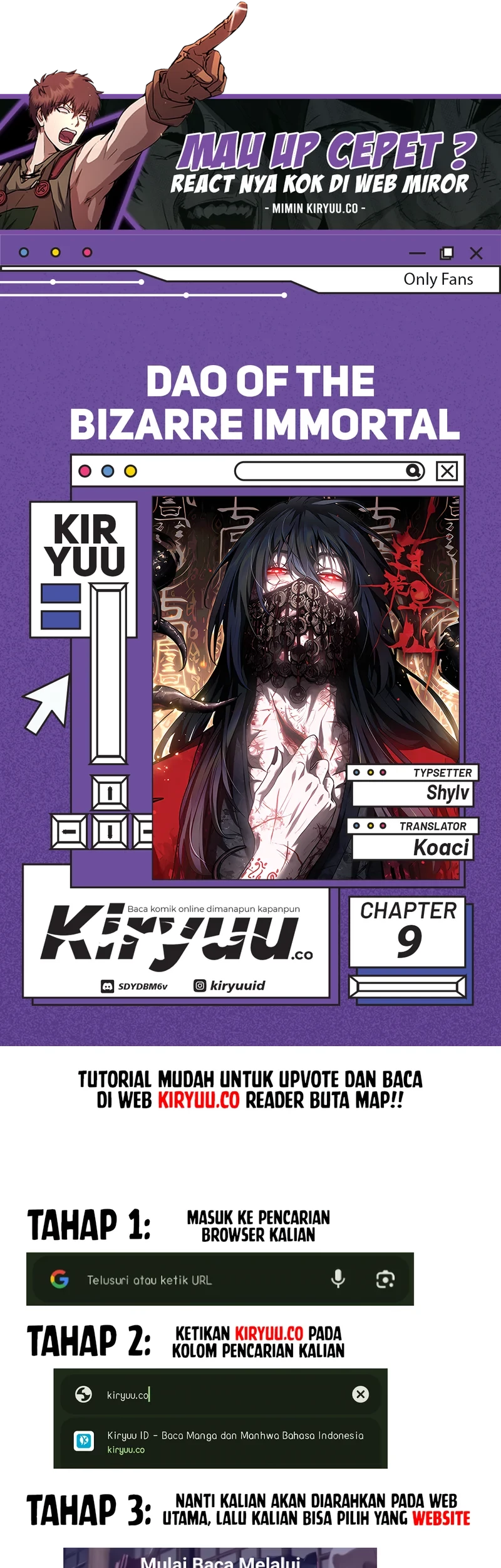 Komik Dao of the Bizarre Immortal Chapter 9 gambar 1