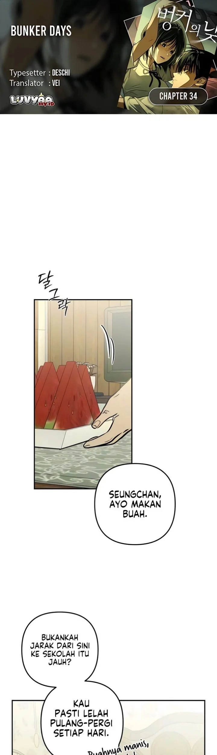 Komik Daytime in the Bunker Chapter 34 gambar 1