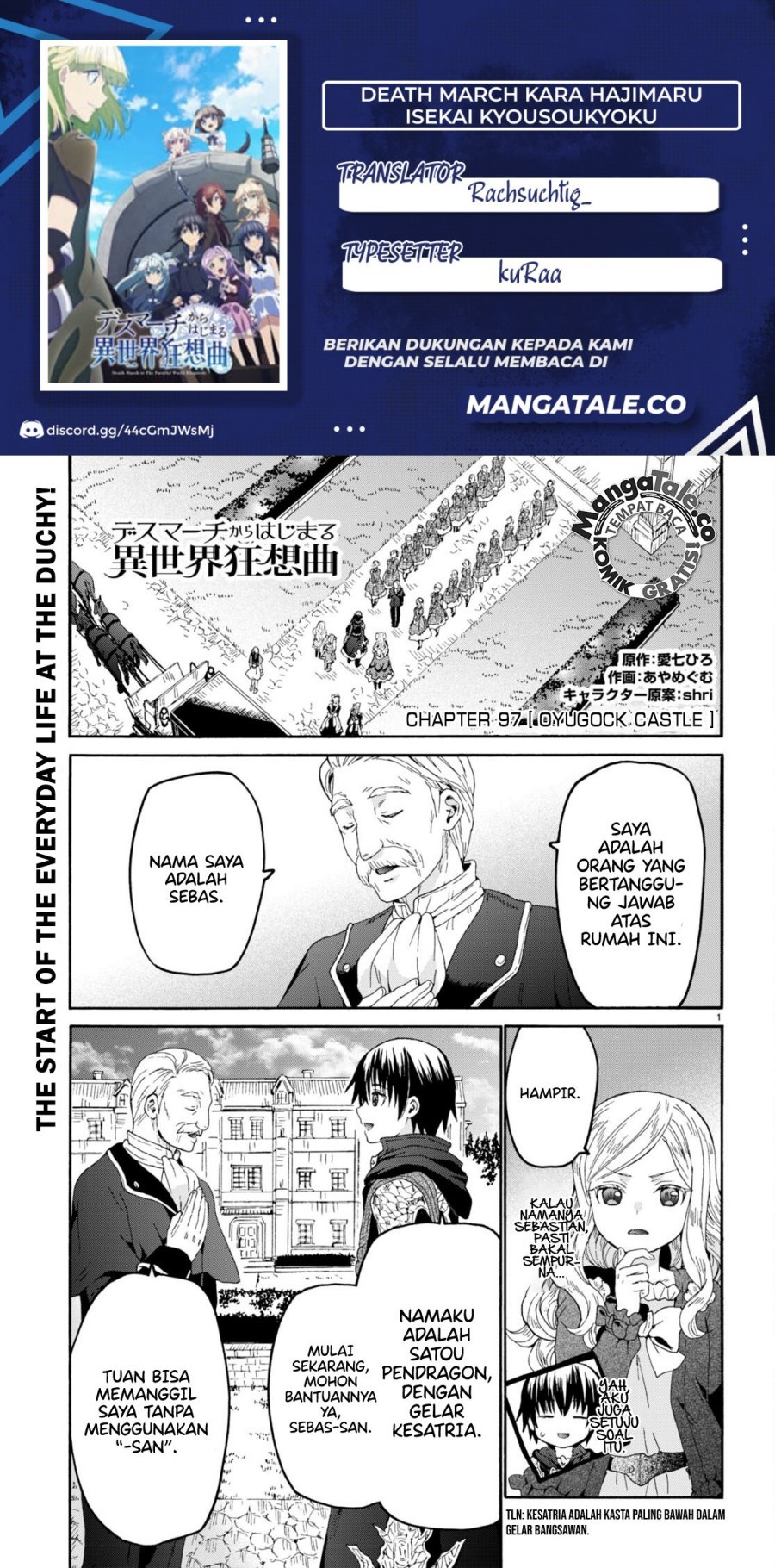 Komik Death March kara Hajimaru Isekai Kyousoukyoku Chapter 97 gambar 1