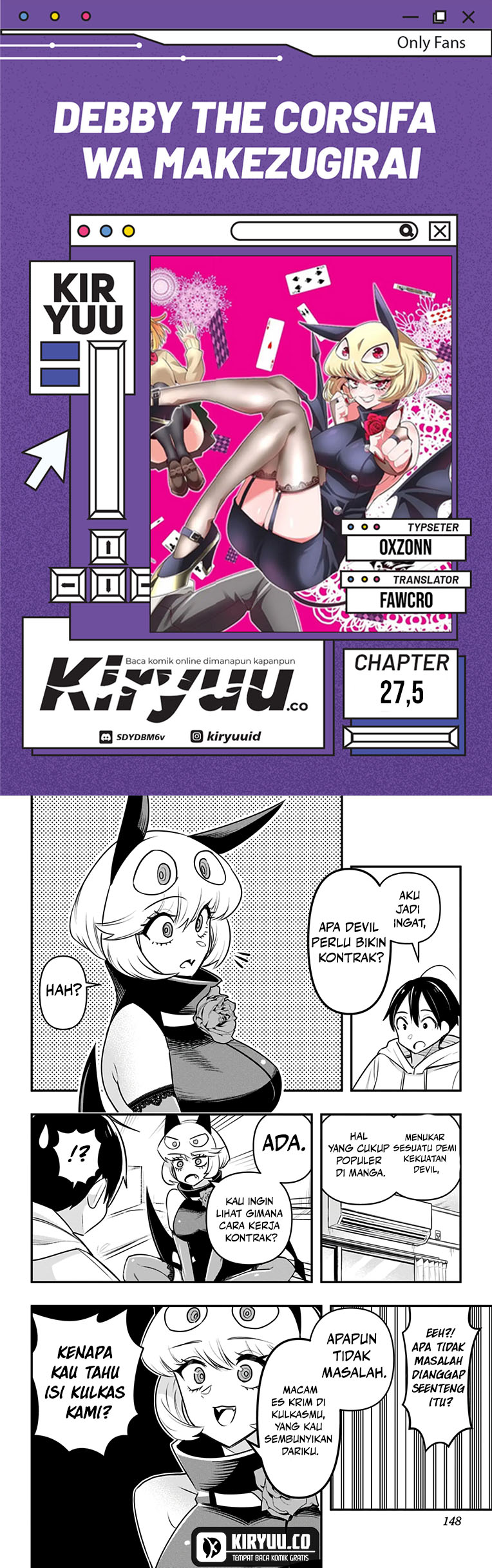 Komik Debby the Corsifa wa Makezugirai Chapter 27.5 gambar 1