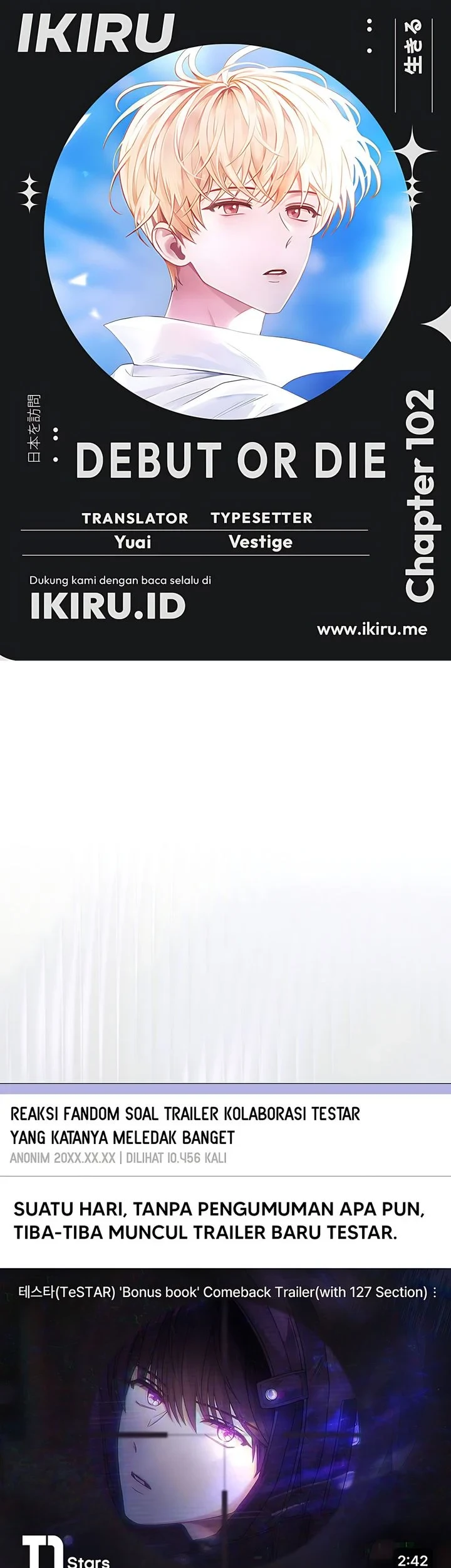 Komik Debut or Die Chapter 102 gambar 1