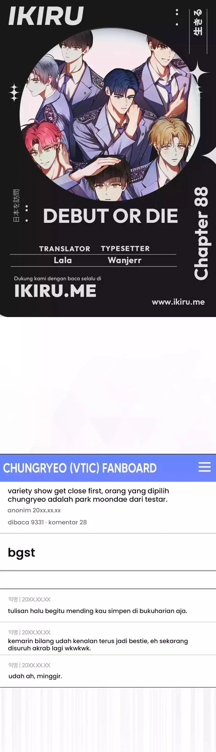 Komik Debut or Die Chapter 88 gambar 1