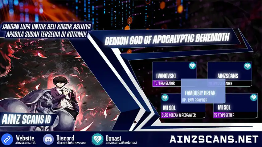 Komik Demon God of Apocalyptic Behemot Chapter 74 gambar 1