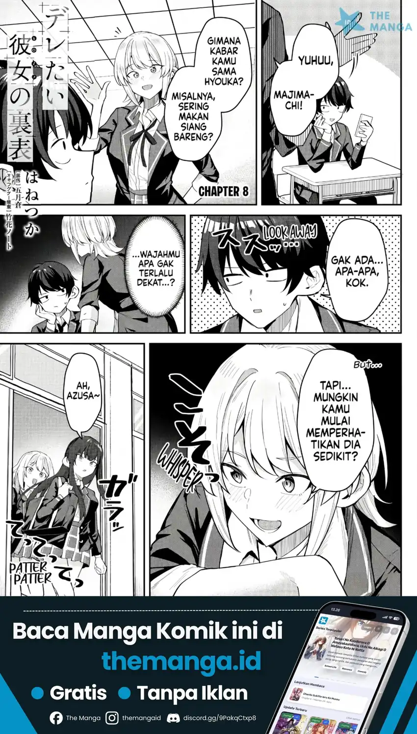 Manga Deretai Kanojo no Uraomote Chapter 8 gambar 2