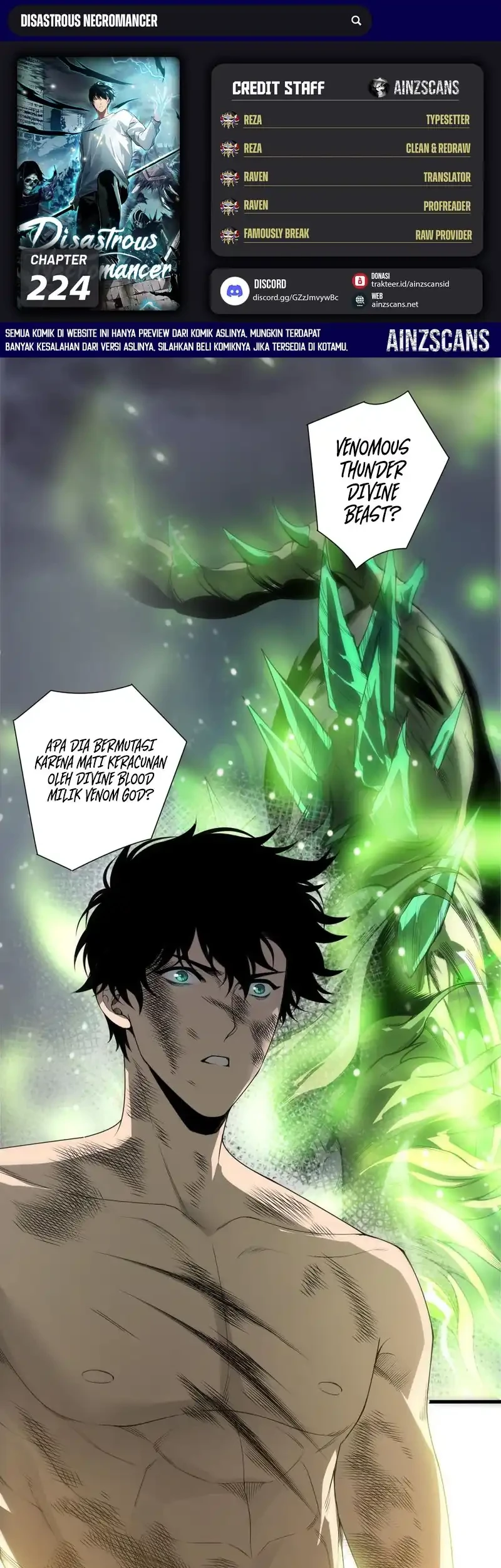 Komik Disastrous Necromancer Chapter 224 gambar 1