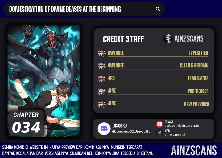 Komik Domestication of Divine Beasts at the Beginning Chapter 34 gambar 1