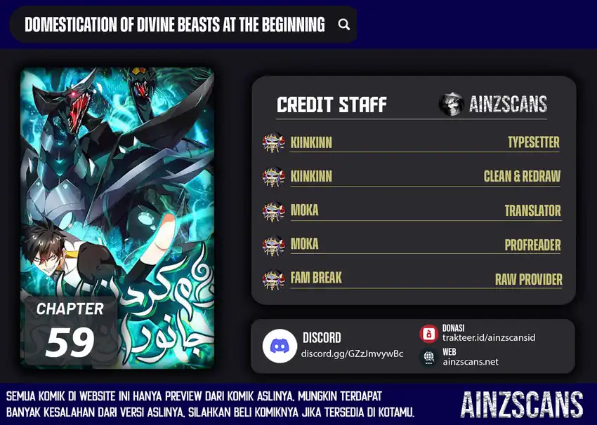 Komik Domestication of Divine Beasts at the Beginning Chapter 59 gambar 1