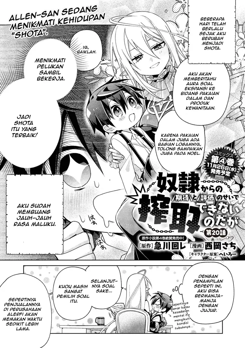 Manga Dorei kara no Kitai to Hyouka no sei de Sakushu dekinai no daga Chapter 20 gambar 2
