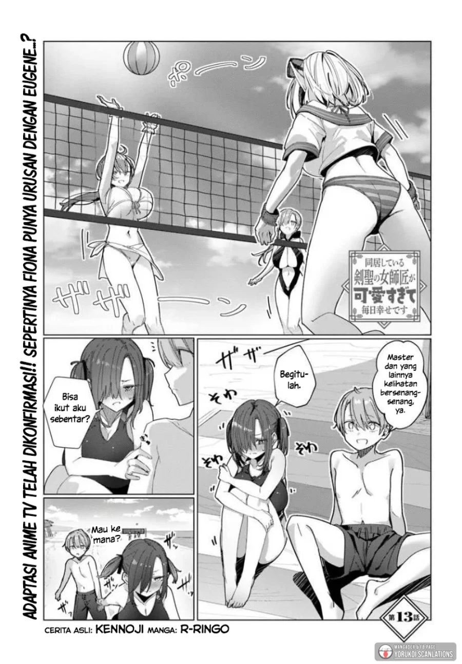 Komik Doukyo Shiteiru Kensei no Onna Shishou ga Kawaisugite Mainichi Shiawase Desu Chapter 13 gambar 1