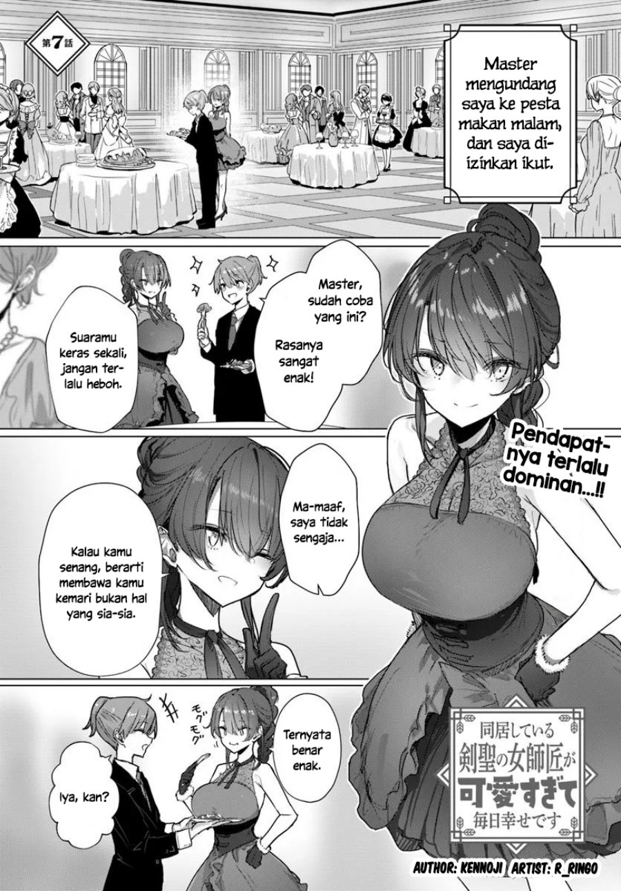 Komik Doukyo Shiteiru Kensei no Onna Shishou ga Kawaisugite Mainichi Shiawase Desu Chapter 7 gambar 1