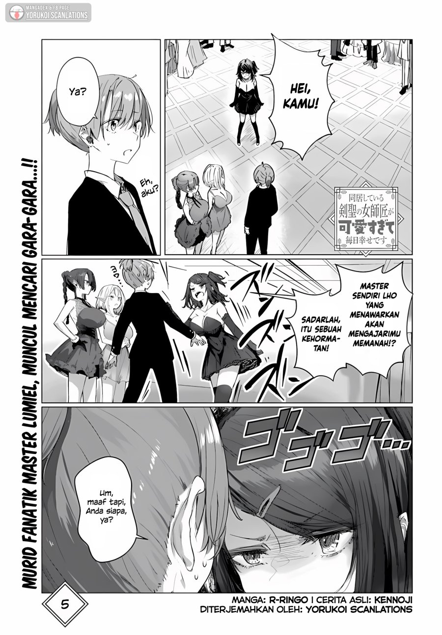 Komik Doukyo Shiteiru Kensei no Onna Shishou ga Kawaisugite Mainichi Shiawase Desu Chapter 9.1 gambar 1