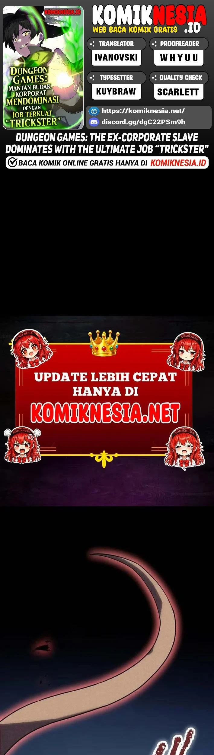 Komik Dungeon Games: The Ex-Corporate Slave Dominates With the Ultimate Job “Trickster” Chapter 3 gambar 1