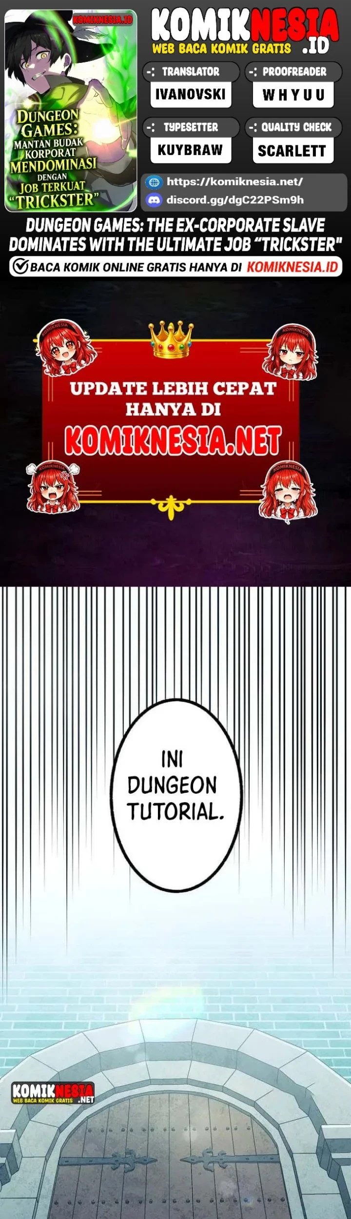 Komik Dungeon Games: The Ex-Corporate Slave Dominates With the Ultimate Job “Trickster” Chapter 5 gambar 1