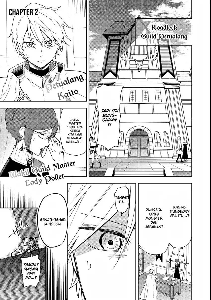 Manga Dungeon Master Han-me ~Futsu ni Yatte mo Muri Soudakara Casino Tsukurukoto ni Shita~ Chapter 2 gambar 2
