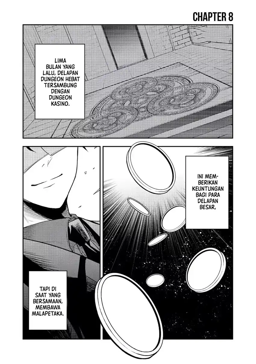 Manga Dungeon Master Han-me ~Futsu ni Yatte mo Muri Soudakara Casino Tsukurukoto ni Shita~ Chapter 8 gambar 2