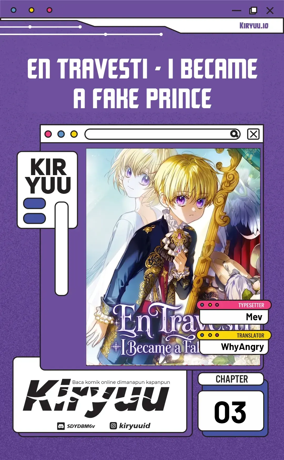 Komik En Travesti - I Became a Fake Prince Chapter 3 gambar 1