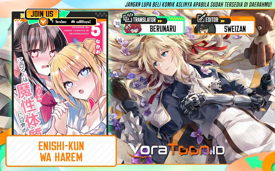 Komik Enishi-kun wa Masho (Harem) Taishitsu ni Mezamemashita Chapter 45 gambar 1